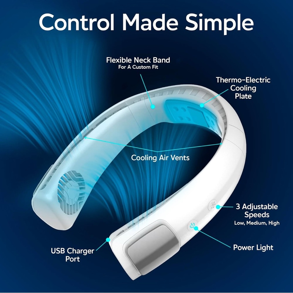Arctic Air Wearable Personal Air Cooler - Picture 3 of 3